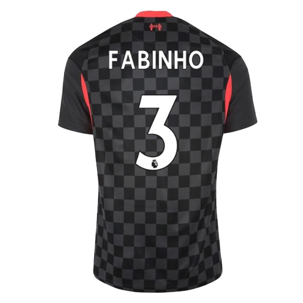 Camiseta Liverpool NO.3 Fabinho Replica Tercera Ropa 2020/21 Negro